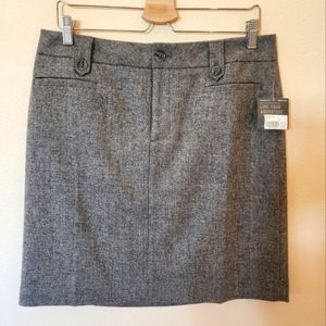 Eddie Bauer wool skirt, size 10, stone